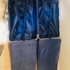 訳あり★新品未使用ハードスーツケース シルバー TSAロック搭載 78L