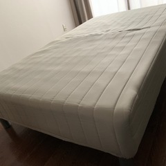 【明日まで】ニトリ　分割式　足付きマットレス　ベッド　セミダブル