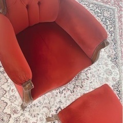 アンティークソファ　オットマン付き