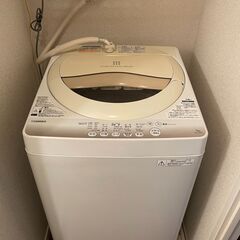 【お譲り先決定】【取扱説明書付】東芝　洗濯機 AW-5G2
