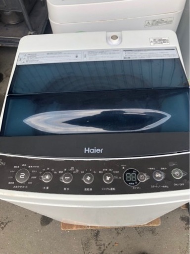 配送可能　2019年　ハイアール 4.5kg 全自動洗濯機　ブラックHaier JW-C45A-K