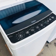 【中古】新品同様2019年製 Haier JW-C45A-W BJ3357 4.5kg 全自動洗濯機 縦型 すすぎ１回コース : Haier JW-C45A-W White Fully Automatic Washing