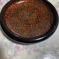 会津塗りの菓子皿