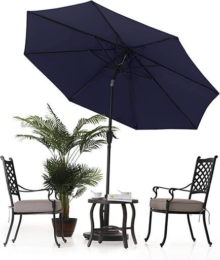 【定価32629円⇒15680円】マスターキャノピー（MASTERCANOPY） アルミ製 ガーデンパラソル (約)直径230cm×高さ203cm チルト機能付/クランク開閉 アウトドア用 商用