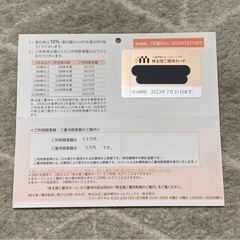 三越伊勢丹　株主優待カード