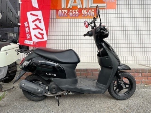 ☆6万円 レッツ スズキ 2016年モデル セル1 実働車 原付 スクーター 4
