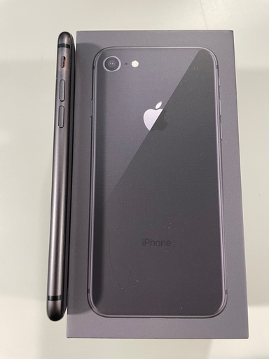 美品】I phone 8 258G SoftBank ガラスフィルム付 ソフトバンク