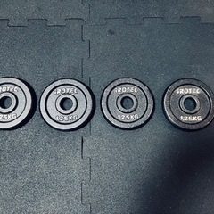 ダンベル60KGセット（アイアン） 片手30KG×2個セット+ ラバージムマット【50cm×50cm 厚み1.5cm 4枚3セット】 /IROTEC(アイロテック)