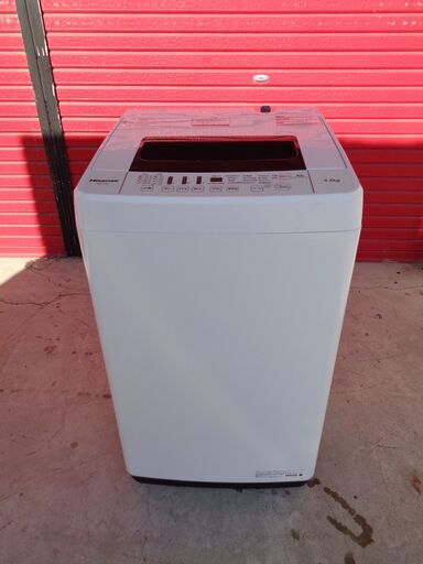 Hisense ハイセンス　4.5kg全自動洗濯機 　HW-T45C　2020年製　中古