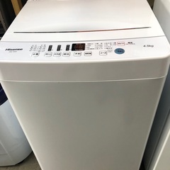 ハイセンス　洗濯機　4.5kg  2021年製