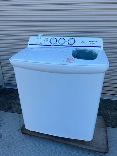 日立　2槽式洗濯機　PS-55AS2　2021年製　中古品