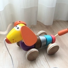 知育　木製おもちゃ　犬　J’ADORE 