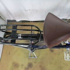 C468★限定特価★ 中古自転車 【F２2R26インチ　子乗せ付自転車　キッズカーゴ　3段　ネイビー　】