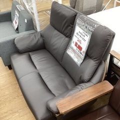 KA-64【新入荷　リサイクル品】ハイバック　2シーターソファ　ブラウン KA-64【新入荷 リサイクル品】ハイバック 2シーターソファ ブラウン