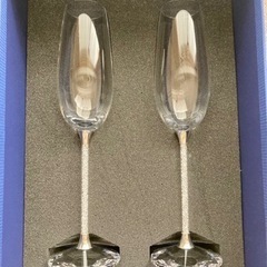 【2/5まで】SWAROVSKI スワロフスキー  シャンパン ワイングラス ペア