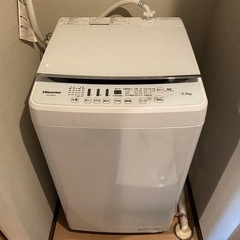 【ネット決済】【一人暮らし】ハイセンス　洗濯機5.5リットル　説...