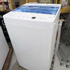 【恵庭】ハイアール 全自動洗濯機 4.5kg 2019年製 JW...