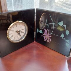 折りたたみ置時計　アンティーク　昭和レトロ　サイズ（約）幅２３....