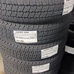 クレジット決済可！新品ヨコハマタイヤ軽トラ/軽バン用145/80R12★4本工賃込￥20,000(税込)2024年製YOKOHAMA Y356軽トラック/軽バン用サイズ 145/80R12(6PR相当品)★4本と1台分組換え工賃込・今だけ特価!!