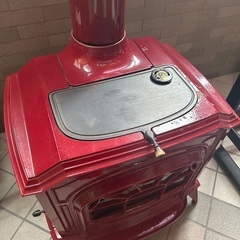 ※別で出品し直してます※ 薪ストーブ(アメリカ製/赤)※1/25までの引取限定