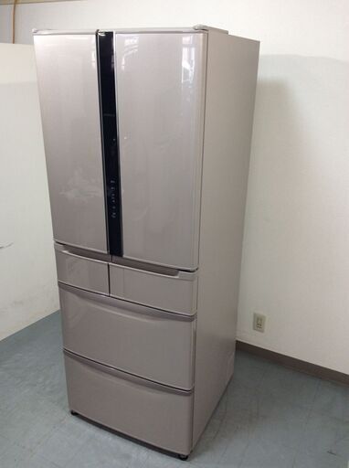 (3/3受渡済)JT6102【HITACHI/日立 6ドア冷蔵庫】直引限定 2013年製 R-F520D 家電 キッチン 冷蔵冷凍庫 フレンチドア 真空チルド 517L