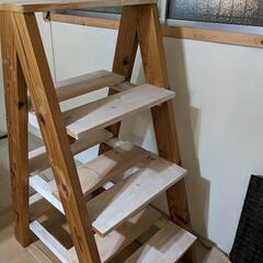 棚　4段　木製　シェルフ　DIY　物置