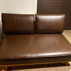 unico アルベロ レザー2人掛けソファ
