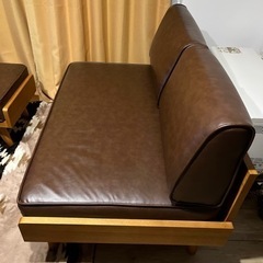 unico アルベロ　レザー2人掛けソファ