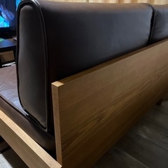 unico アルベロ　レザー2人掛けソファ