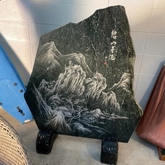 床の間に飾る御影石