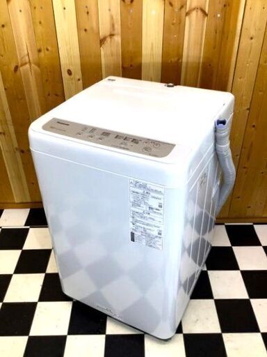 Panasonic 洗濯機 NA-F60B13 2020年製　6.0kg　ホワイト　ビッグウェーブ洗浄　住まい　１～２人暮らし
