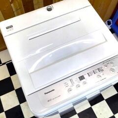 Panasonic 洗濯機 NA-F60B13 2020年製 6.0kg ホワイト ビッグウェーブ 