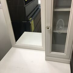 ニトリ ドレッサー フェリベーネ FEL1360 WH ニトリドレッサー 鏡台 北欧 可愛い 白 完成品 おしゃれ 収納 ホワイト フレンチ ナチュラル カントリー ピンク ブラウン ブルー パープル かわいい 姫系 1面鏡 幅59cm クリーニング済 堺市 石津店 【ジャングルジャングル石津店】