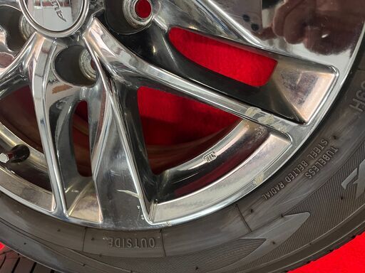 日産純正 C26セレナライダー オーテック 純正メッキホイール タイヤ溝 
