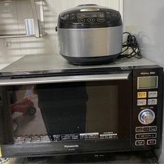 Panasonic電子レンジとニトリの炊飯器