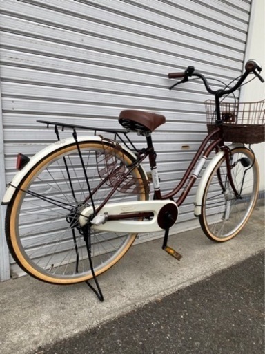 防犯登録料込み。札幌市内配達無料！中古無印良品26インチ クリーム色！