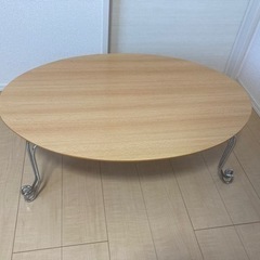楕円形　テーブル　90cm × 60cm × 31.3cm