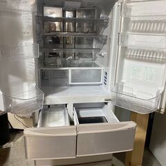 A1303　シャープ　6ドア冷蔵庫　４４０L　2014年