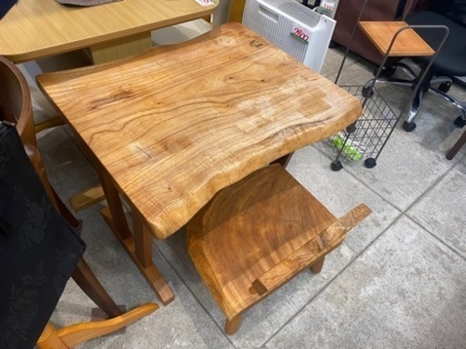 無垢材 ローテーブル イス セット 木製 北欧 かわいい ミニ 子供 机 中古