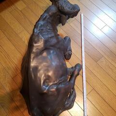 牛　置物　座牛 27号　般若純一郎作品　希少！　高岡銅器　