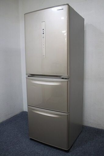 Panasonic パナソニック NR-C341C-N 3ドア ノンフロン 冷凍冷蔵庫 右開き シルキーゴールド 335L 2020年製   中古家電 店頭引取歓迎 R6796)