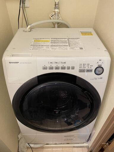 2/1 値下げしました！SHARP 乾燥機付き洗濯機 (ES-S7D)