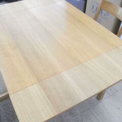 無印良品 オーク材 ダイニング 3点セット エクステンション