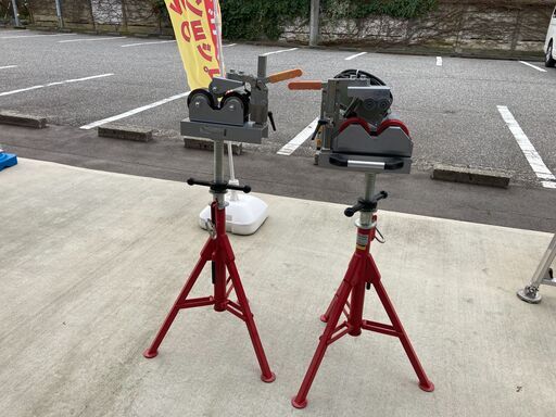 中古品△イクラ育良　ISK-WR125　ウェルドローラー　スタンド付き