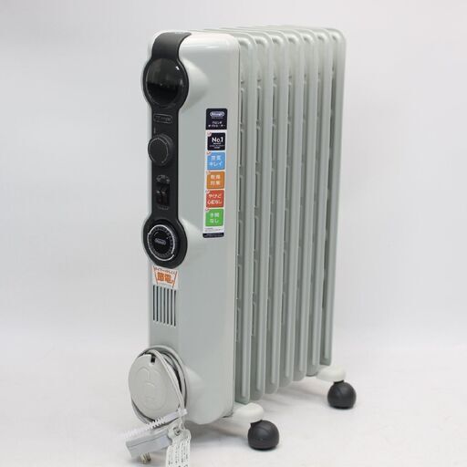 141)【美品】DeLonghi デロンギオイルヒーター HJ0812 8枚フィン 8～10畳 暖房機器