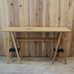 478)【美品】luonto ルオント カウンターテーブル スツール 本革レザー