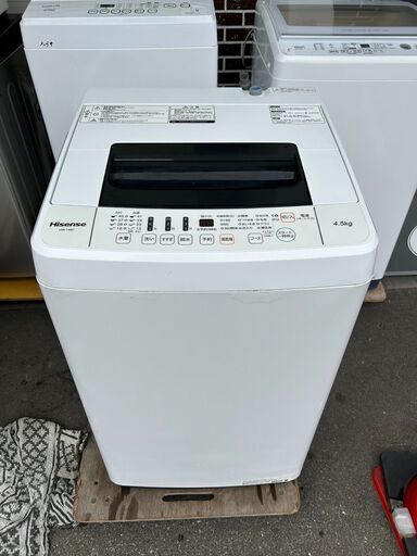 洗濯機 ハイセンス HW-T45C 2018年 4.5kg 生活家電 せんたくき 【3ヶ月保証★送料に設置込】自社配送時代引き可※現金、クレジット、スマホ決済対応※