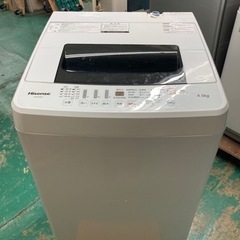 A2215　ハイセンス　洗濯機　HW-E4502　4.5㎏