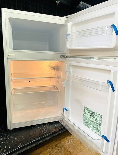 リサイクルストアスターズ城西店 2020年製 アイリスプラザ ノンフロン冷凍冷蔵庫 87L 両開き対応 コンパクト 2ドア冷蔵庫 PRC-B092D-W