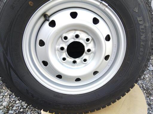 165R13 LT仕様 DUNLOP スタットレス&鉄ホイール プロボックス